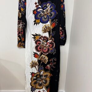 LUXE FARM Rio Bright Tropical Maxi Dress - Bold Floral Print - NWOT - Size XS